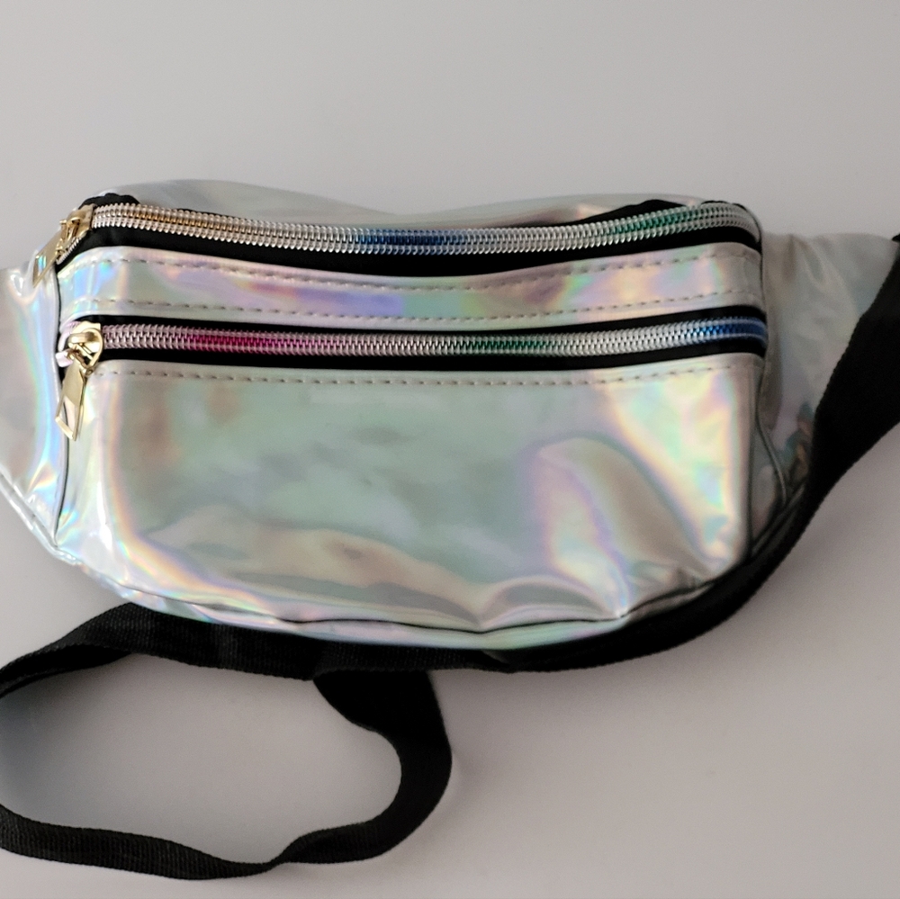 New Women's Holographic Fanny Pack. This includes a holographic fanny pack, perf - Picture 2 of 4